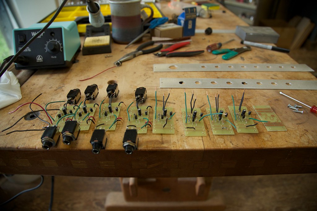 8-Channel Preamp - Component Layout